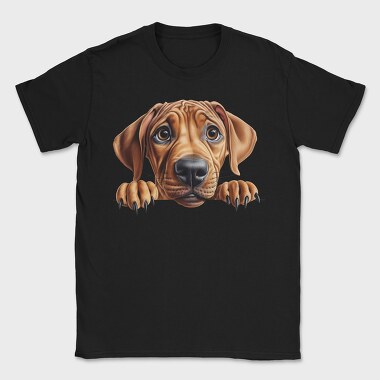 Rhodesian Ridgeback Peeking, Tricou Barbati (Unisex)