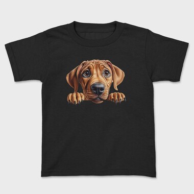 Rhodesian Ridgeback Peeking, Tricou Copii