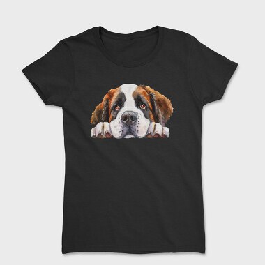 Saint Bernard Peeking, Tricou Femei