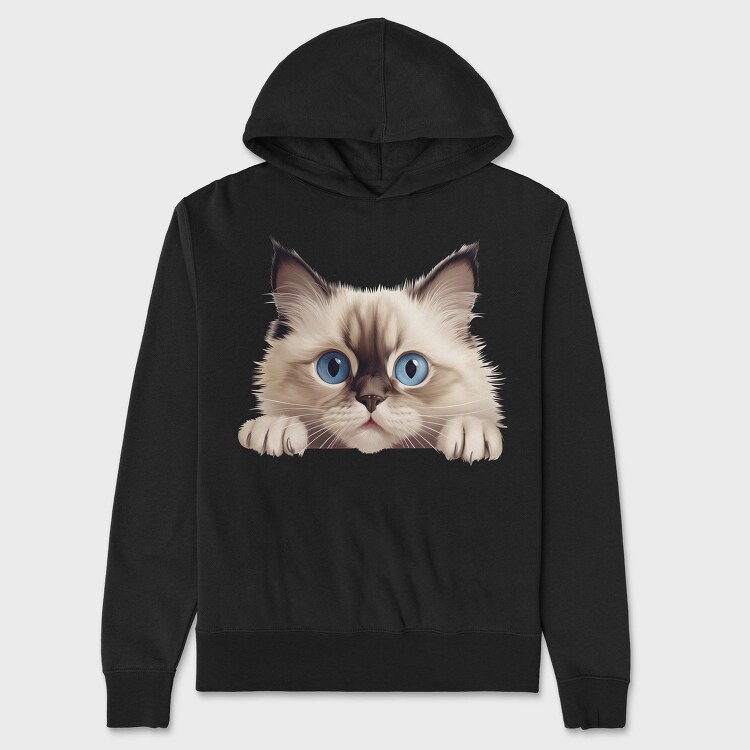 Ragdoll Clipart, Hanorac Oversize Barbati (Unisex)