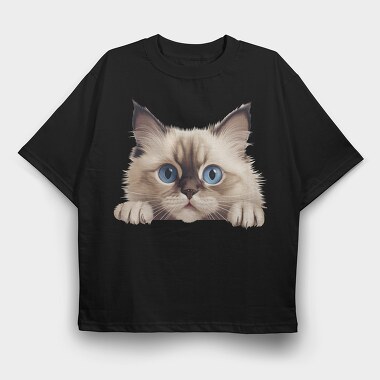 Ragdoll Clipart, Tricou Oversize Barbati (Unisex)