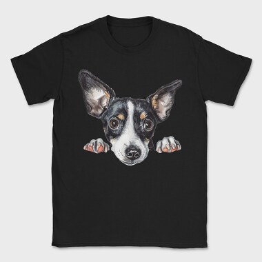 Rat Terrier Peek, Tricou Barbati (Unisex)