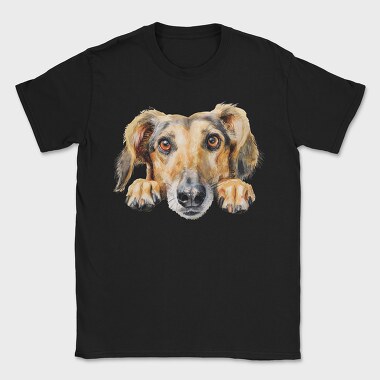 Saluki Peeking Face, Tricou Barbati (Unisex)