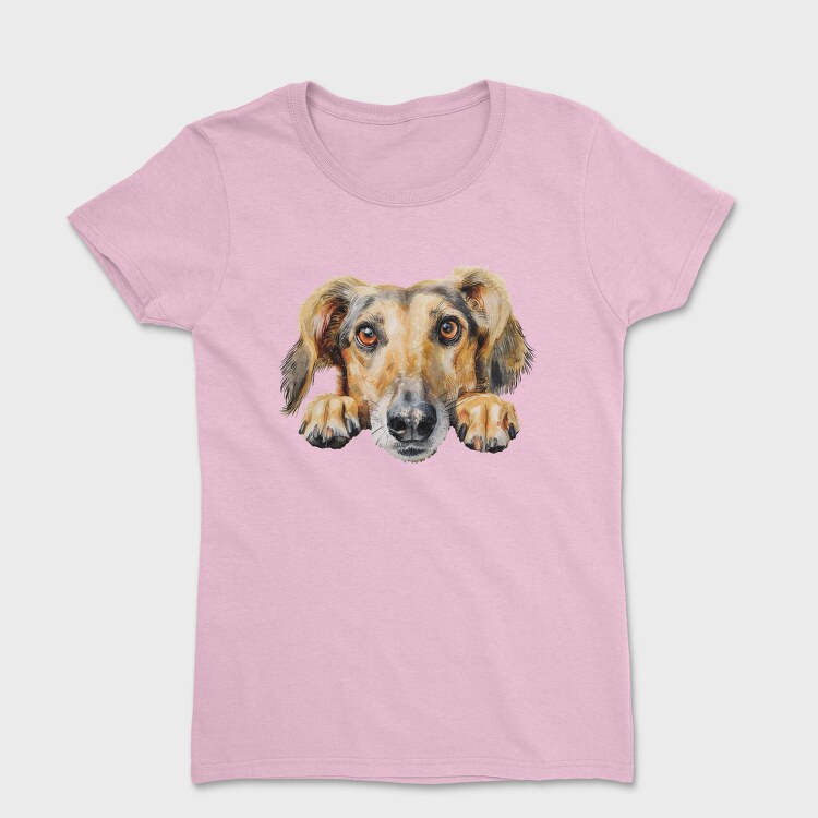 Saluki Peeking Face, Tricou Femei