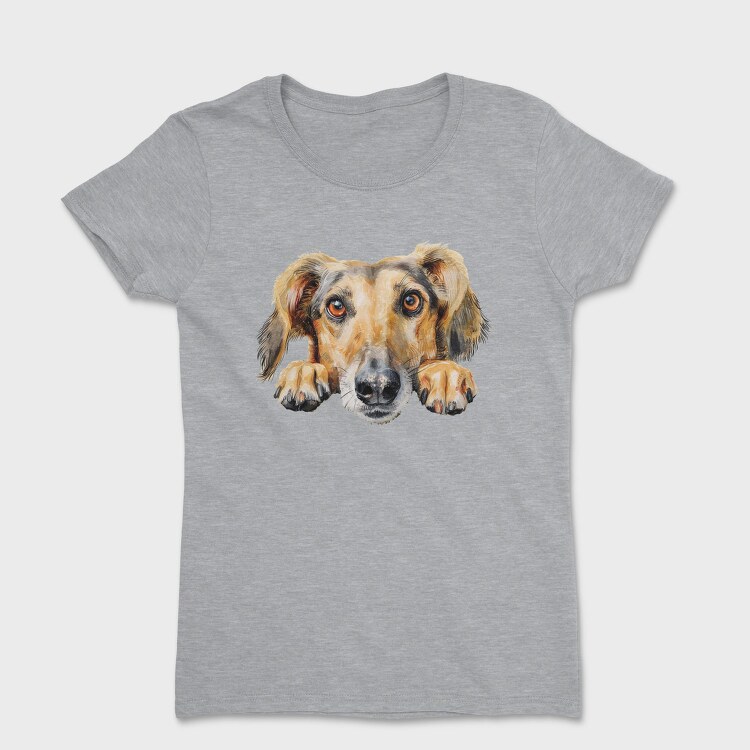 Saluki Peeking Face, Tricou Femei