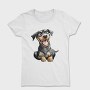 Rottweiler Smile Face, Tricou Femei