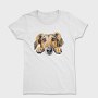Saluki Peeking Face, Tricou Femei