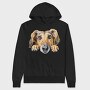 Saluki Peeking Face, Hanorac Oversize Barbati (Unisex)