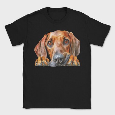 Redbone Coonhound Peep, Tricou Barbati (Unisex)