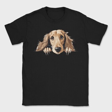 Saluki Peeking, Tricou Barbati (Unisex)