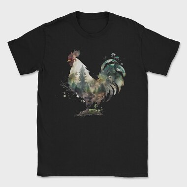 Rooster Forest Symphony, Tricou Barbati (Unisex)