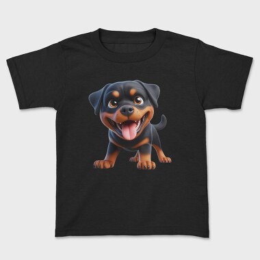 Rottweiler Smiling Face, Tricou Copii