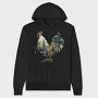 Rooster Forest Symphony, Hanorac Oversize Barbati (Unisex)