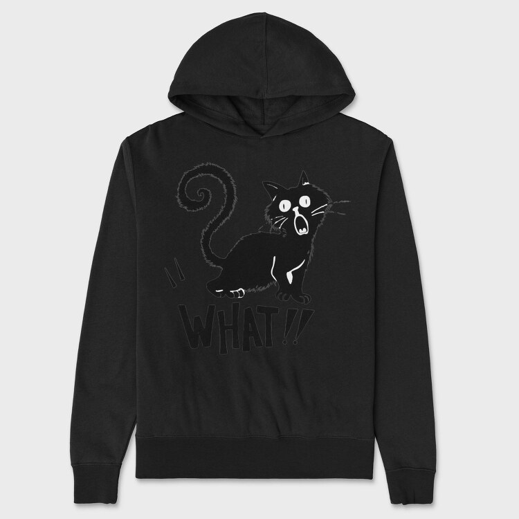 Scared Cat Scream, Hanorac Oversize Barbati (Unisex)