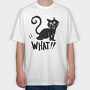 Scared Cat Scream, Tricou Oversize Barbati (Unisex)
