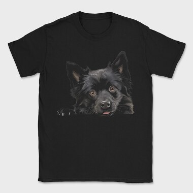 Schipperke Peeking, Tricou Barbati (Unisex)
