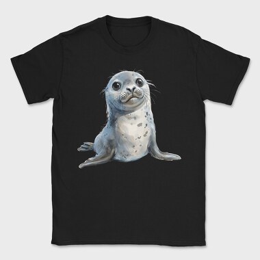 Seal Cute Face, Tricou Barbati (Unisex)