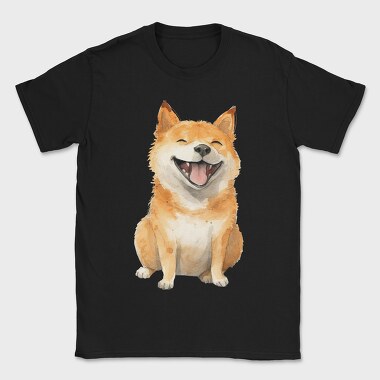 Shiba Inu Smile, Tricou Barbati (Unisex)
