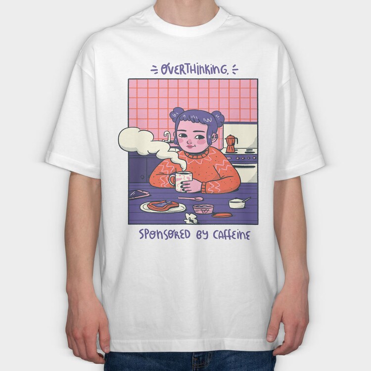 Comfy Chill Girl, Tricou Oversize Barbati (Unisex)