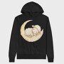 Sheep Moon Sleep, Hanorac Oversize Barbati (Unisex)