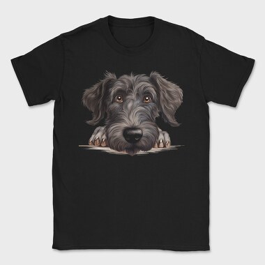 Scottish Deerhound Peeking, Tricou Barbati (Unisex)