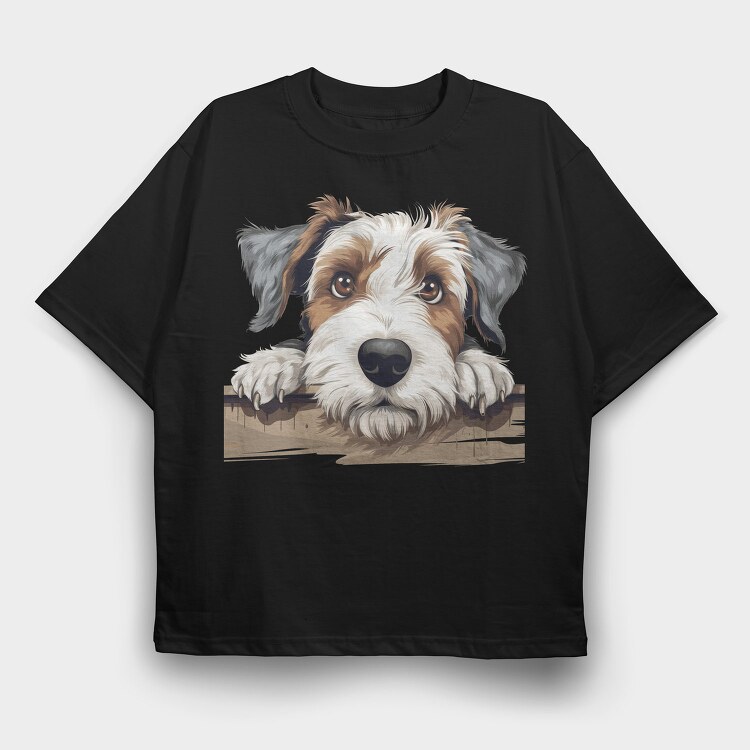 Sealyham Terrier, Tricou Oversize Barbati (Unisex)
