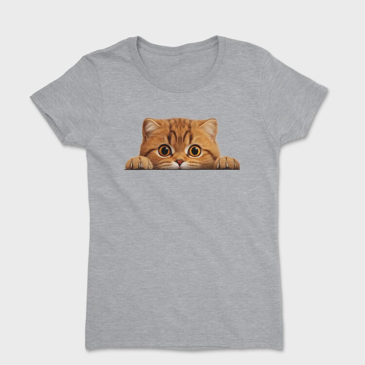 Scottish Fold Peeking Cat, Tricou Femei