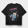 Cosmic Dreams Skeleton, Tricou Oversize Barbati (Unisex)