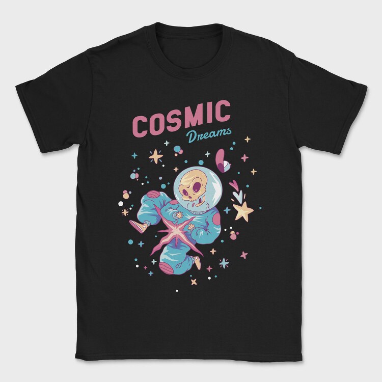 Cosmic Dreams Skeleton, Tricou Barbati (Unisex)
