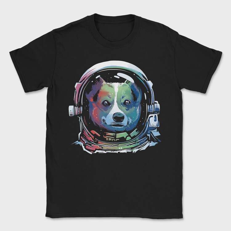 Corgi Space Rainbow, Tricou Barbati (Unisex)
