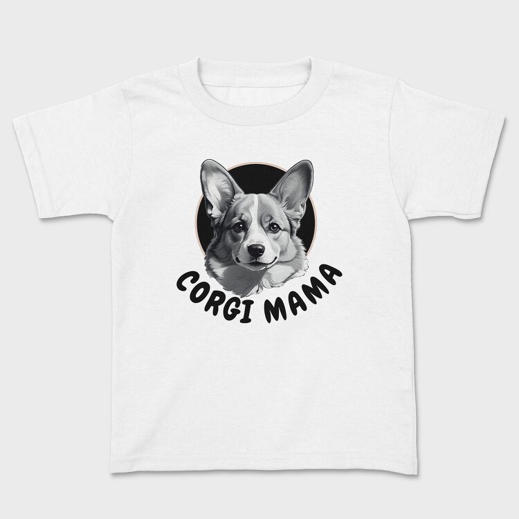 Corgi Mama, Tricou Copii