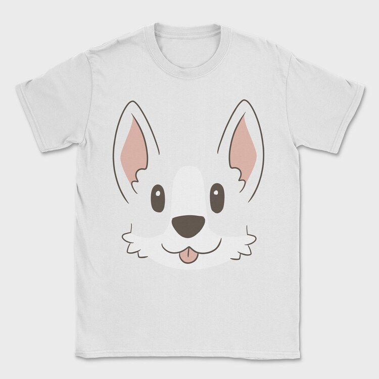 Corgi Face, Tricou Barbati (Unisex)