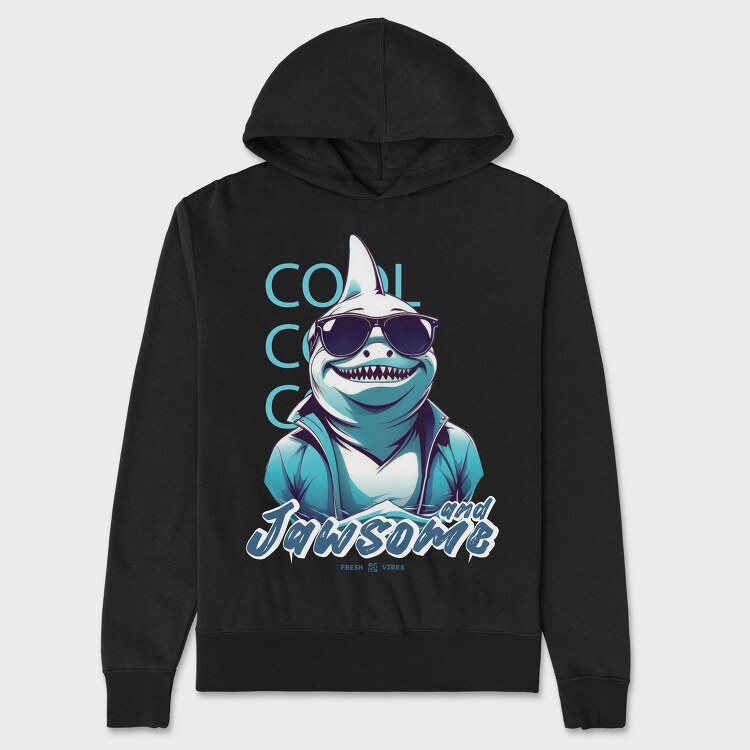Cool Shark, Hanorac Oversize Barbati (Unisex)