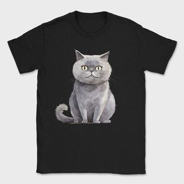 Scottish Straight Cat Sitting, Tricou Barbati (Unisex)