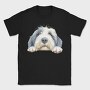 Sheepdog Peaking Paws, Tricou Barbati (Unisex)