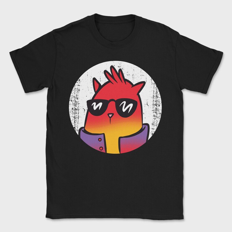Cool Cat 2, Tricou Barbati (Unisex)