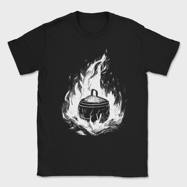 Cooking Pot Campfire, Tricou Barbati (Unisex)