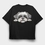 Shih Tzu Lover Revealed, Tricou Oversize Barbati (Unisex)