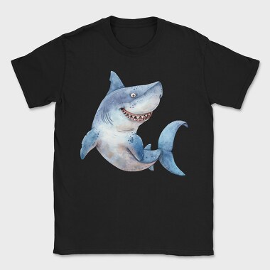 Shark Smile Clipart, Tricou Barbati (Unisex)