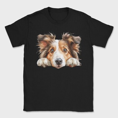 Shetland Peeking Face, Tricou Barbati (Unisex)