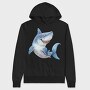 Shark Smile Clipart, Hanorac Oversize Barbati (Unisex)