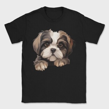 Shih Tzu Peeking, Tricou Barbati (Unisex)
