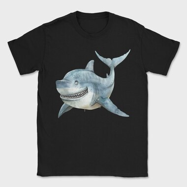 Shark Smiling Clipart, Tricou Barbati (Unisex)