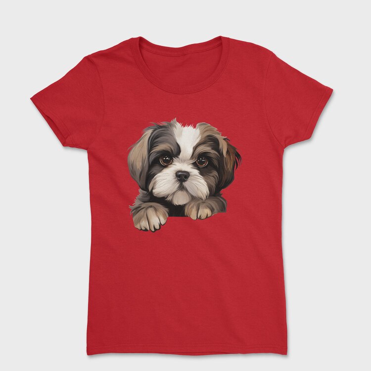 Shih Tzu Peeking, Tricou Femei
