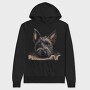 Scottish Terrier Peeking, Hanorac Oversize Barbati (Unisex)