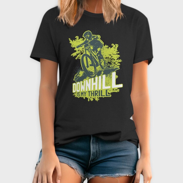 Downhill Is My Thrill, Tricou Barbati (Unisex)
