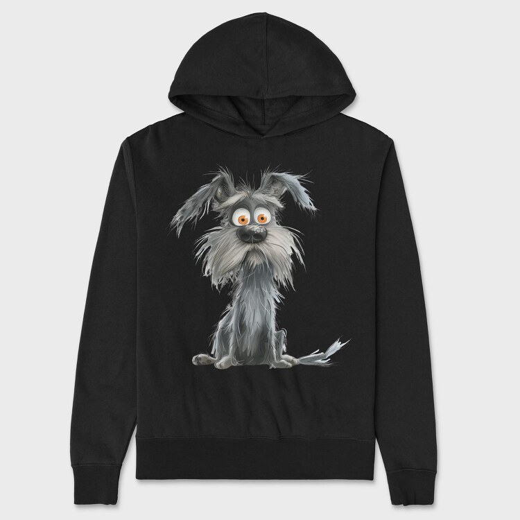 Scraggly Fur Friend, Hanorac Oversize Barbati (Unisex)