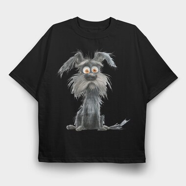 Scraggly Fur Friend, Tricou Oversize Barbati (Unisex)