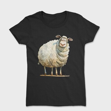 Sheep Face Clipart, Tricou Femei
