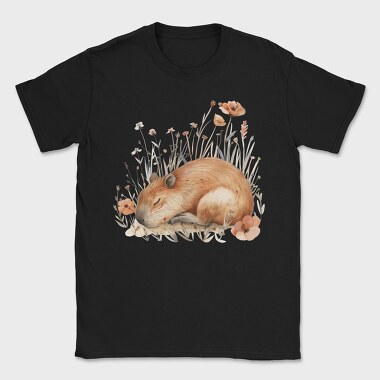 Sleepy Cottontail Flowers, Tricou Barbati (Unisex)